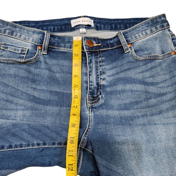 Lane Bryant Genius Fit Capri Shorts Denim Blue Jeans Size 14 - Picture 4 of 6